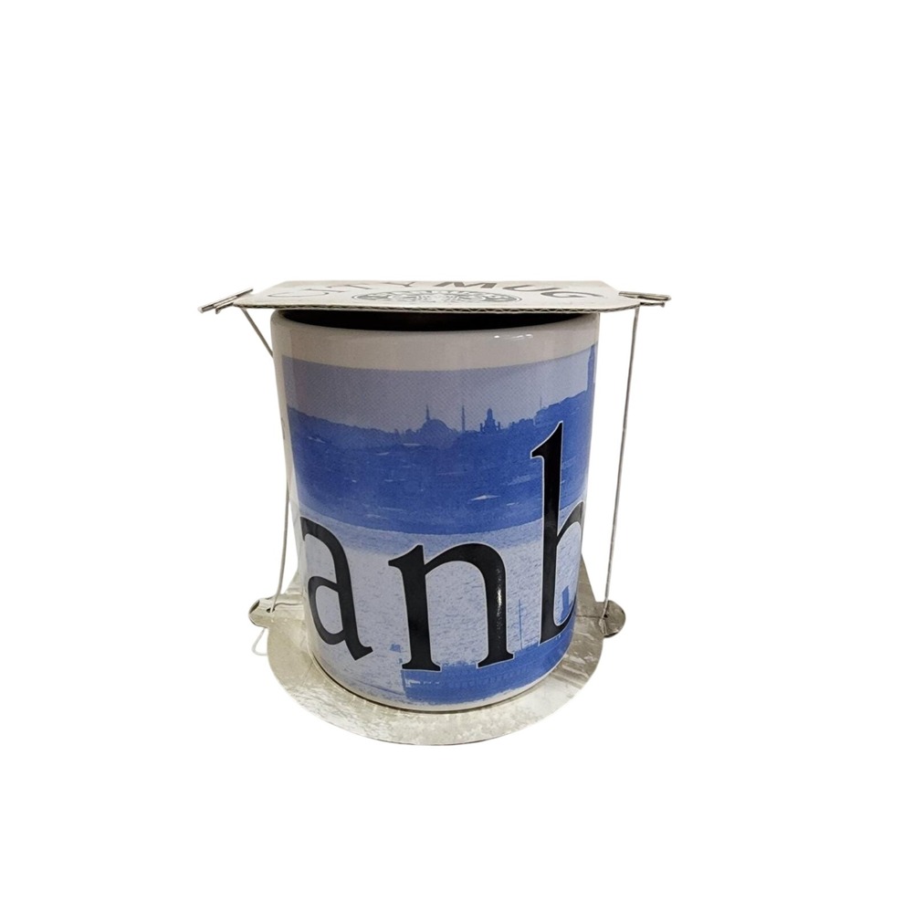 Vintage Starbucks Istanbul City Mug Collectors Series Blue Coffee Cup Mug 2002